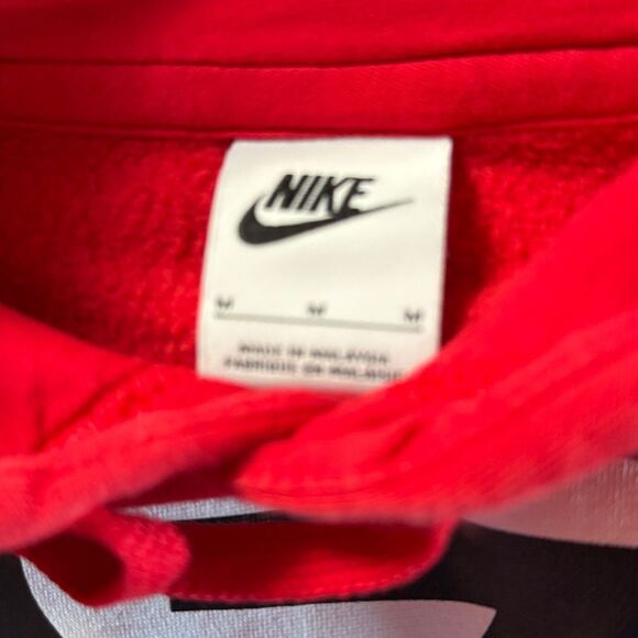 NIKE UNIVERSITY GEORGIA HOODIE SWEATSHIRT RED COTTON SIZE MEDIUM MEN'S BULLDOGS - Picture 4 of 5